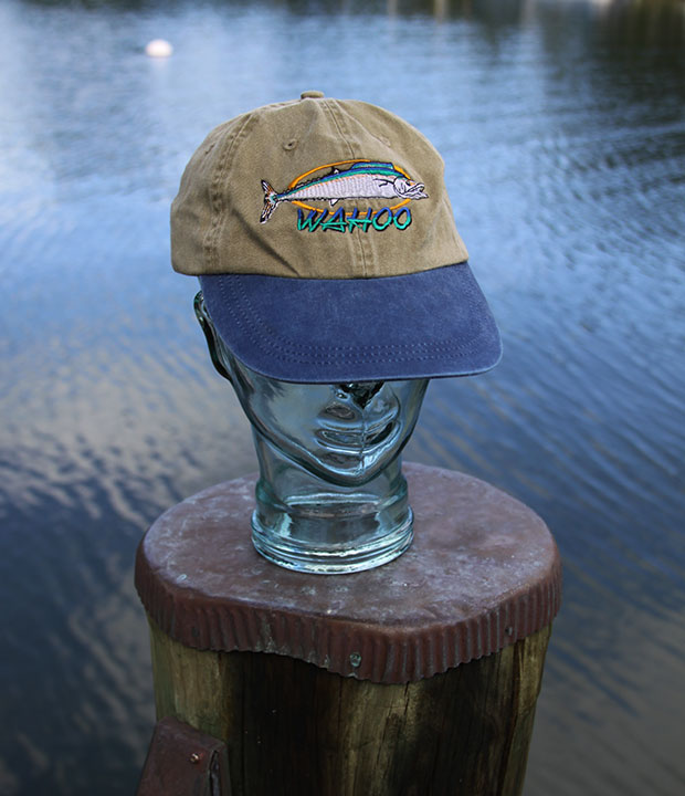 Wahoo Hat - H-Blue-O • Saltwater Fishing T-Shirts